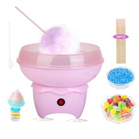 1Pc Cotton Candy Maker Portable Cotton Candy Machine Electric Cotton Candy Express For Kids Christmas Gift Birthday (Option: pink)