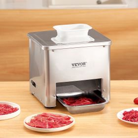 Electric Meat Cutter Machine 550W Commercial Meat Slicer for Kitchen Restaurant (Option: Silver)