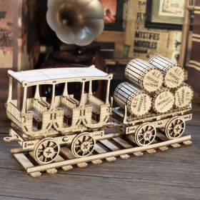3D Wooden Puzzles Wine Truck Model Kits Brainteaser and Puzzle for Christmas Birthday Gifts (Option: 99772993)