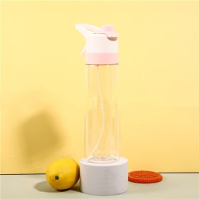Spray Water Bottle For Girls Outdoor Sport Fitness Water Cup Large Capacity Spray Bottle Drinkware Travel Bottles Kitchen Gadgets (Option: TRITAN pink)